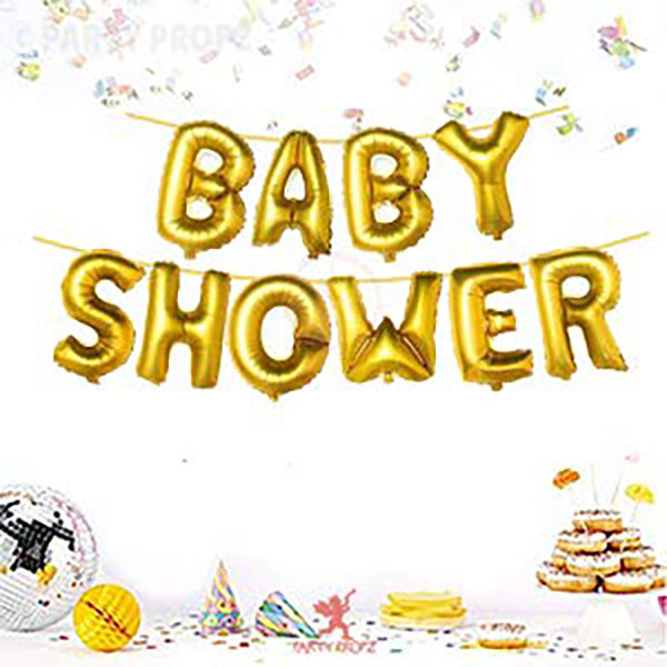 Baby Shower Foil Banner  Decoration Items Baby Shower Decorations  Photoshoot Material (10pc Set)