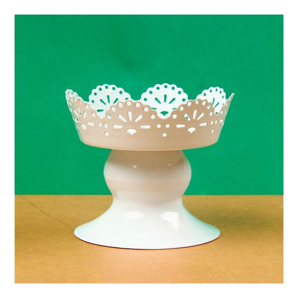 Cake Stand Cupcake Holder White Color Metal 1 Pc