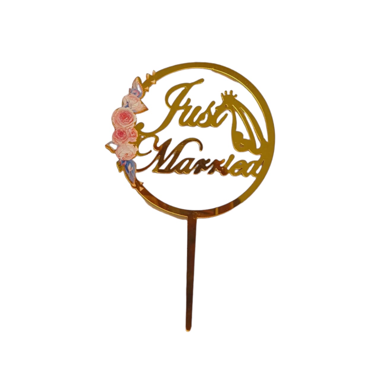 Just Married Baking Cake Topper 1 Pc