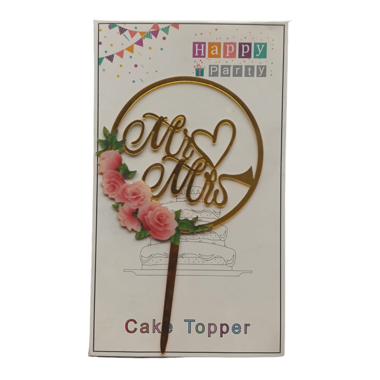 Mr & Mrs Baking Topper 1 Pc