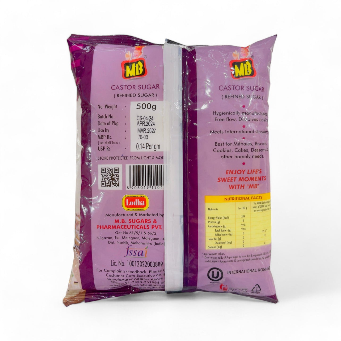 MB Castor Sugar (Refined Sugar) 500g